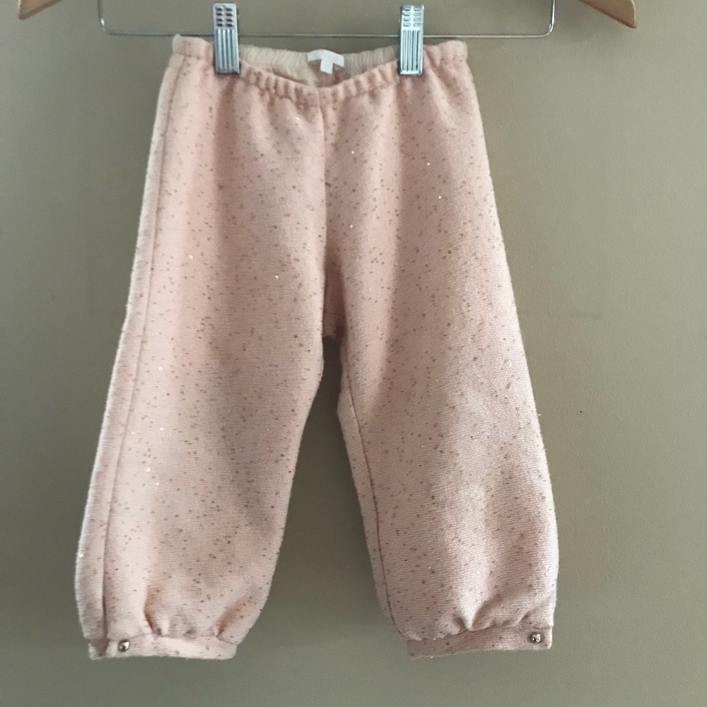 Chloe Girls Pink/Gold sequined Pant Size 2